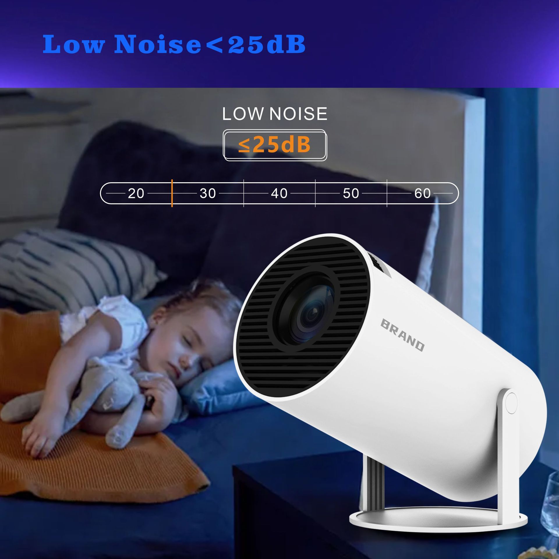 Smart Projector Home 4K Portable